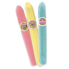 Dubble Bubble fruit flavors banana and apple gum cigars for parties.