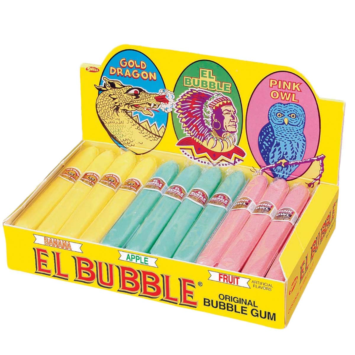 Dubble Bubble original cigar gum box for nostalgic gatherings.