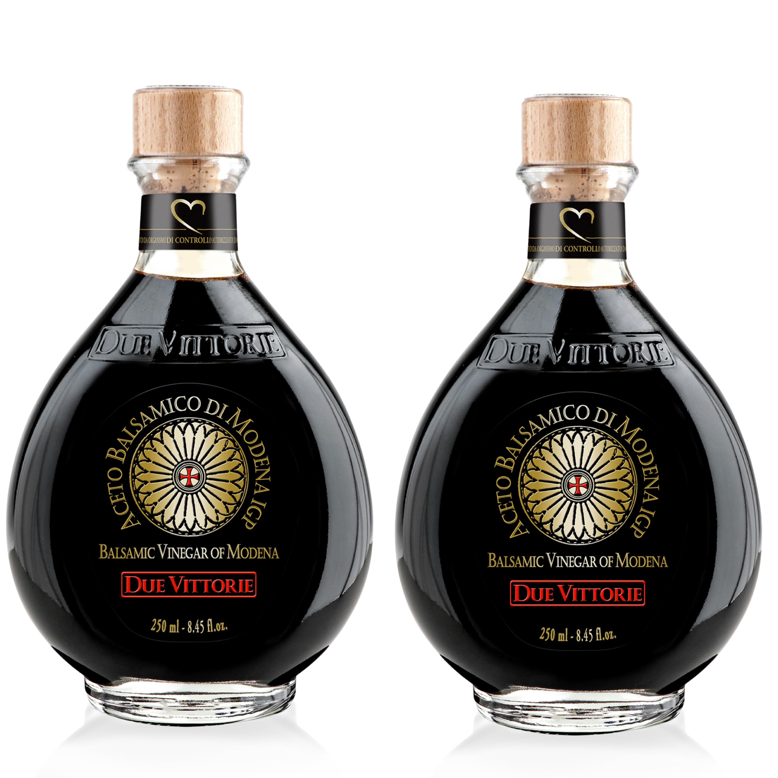 Due Vittorie Oro Gold bottle front, showcasing premium aging and craftsmanship.