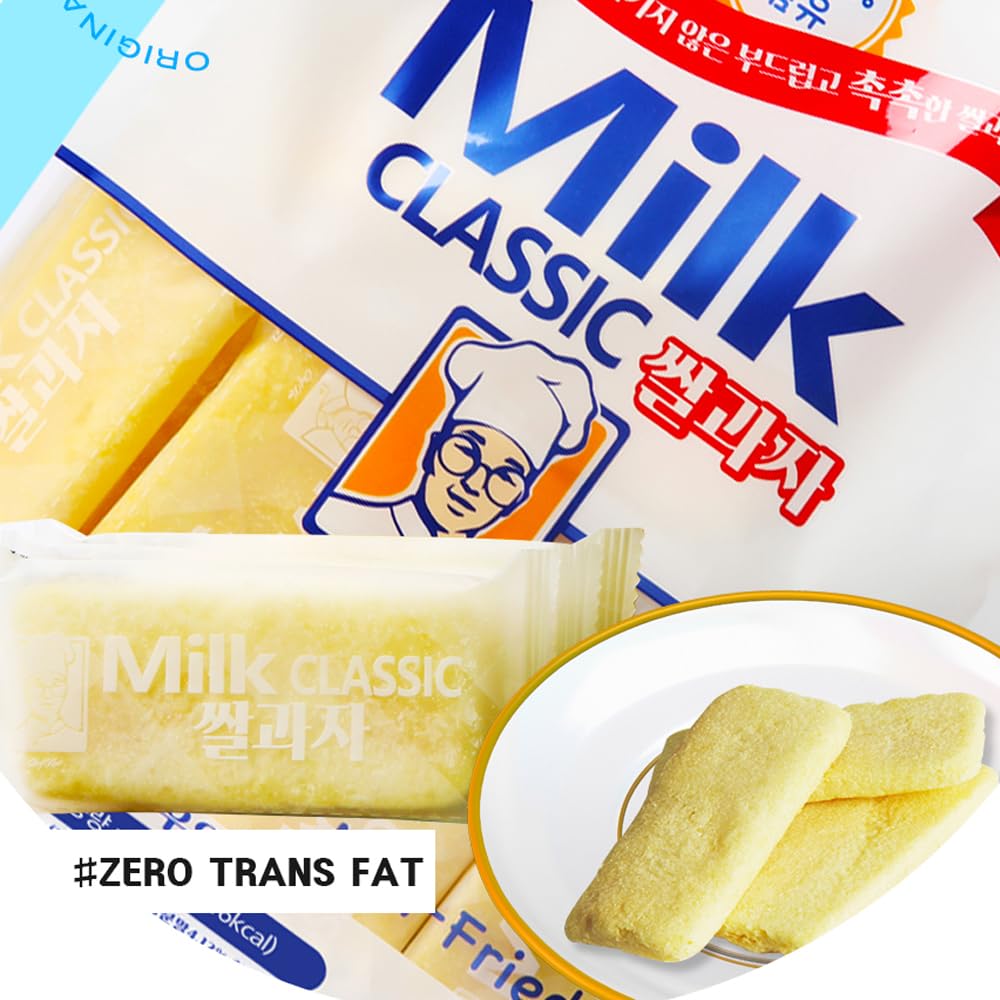 DUHOGO Crispy thin rice bars with gentle milk flavor.