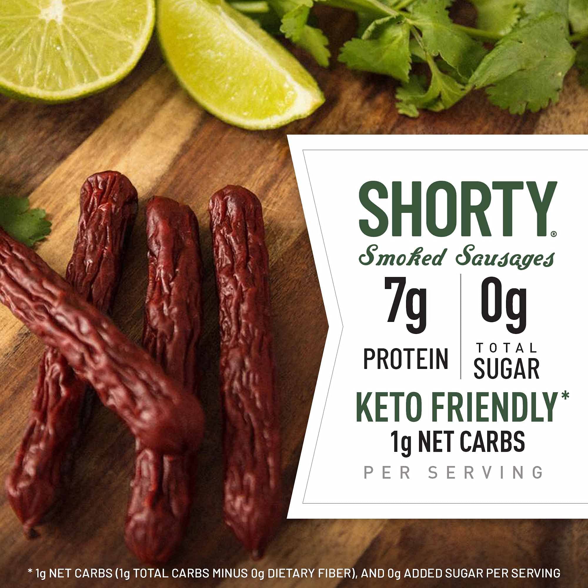 DUKE'S sausages taste shot highlights smoky, tangy notes with lime and cilantro.