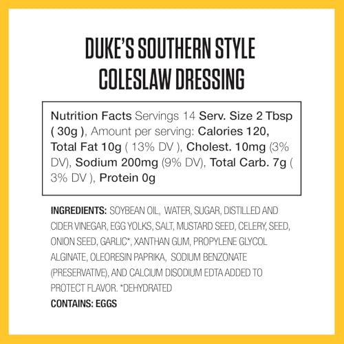 Duke's Coleslaw Dressing dip perfect for chips, vegetables, or party platters.