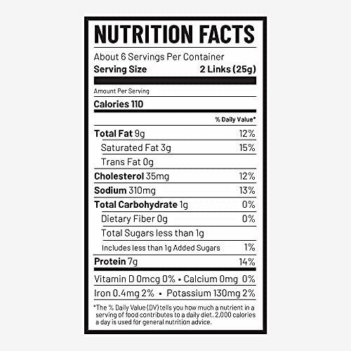 Ingredient label shows real pork and Hatch chiles in Duke's sausages.
