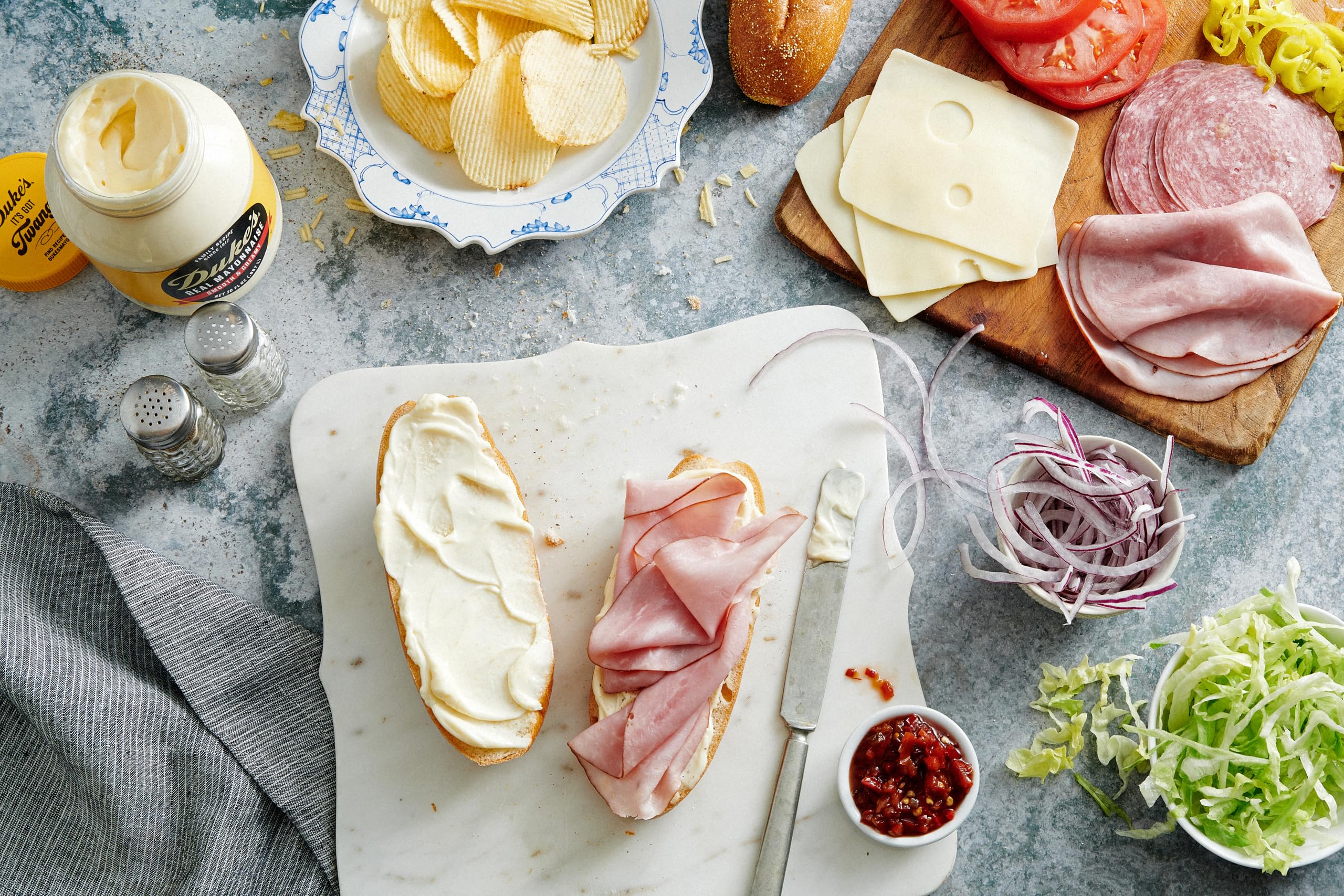 Duke’s Light Mayonnaise bottle with ergonomic handle for easy squeezing