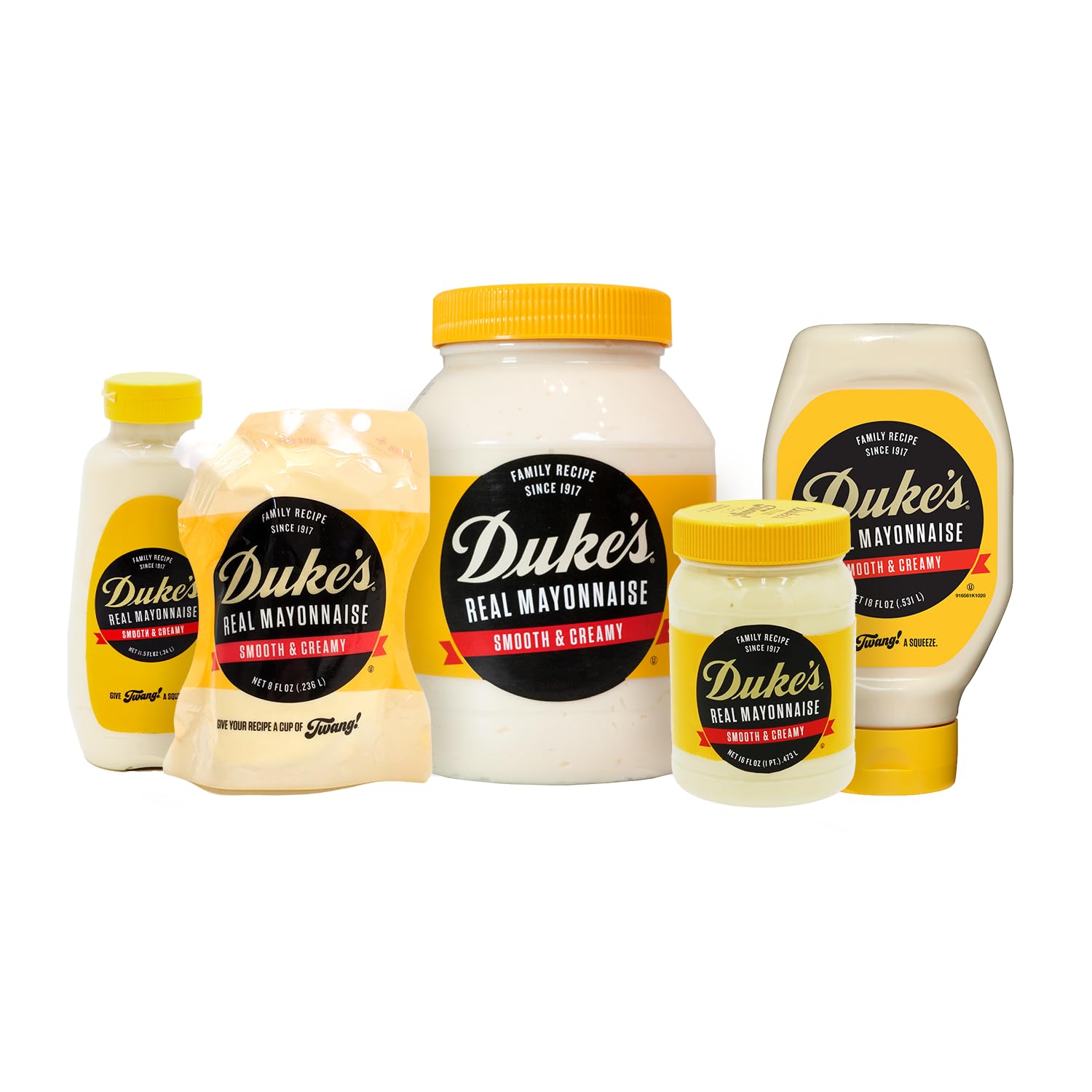 Potato salad bowl with Duke's mayo for creamy dressing