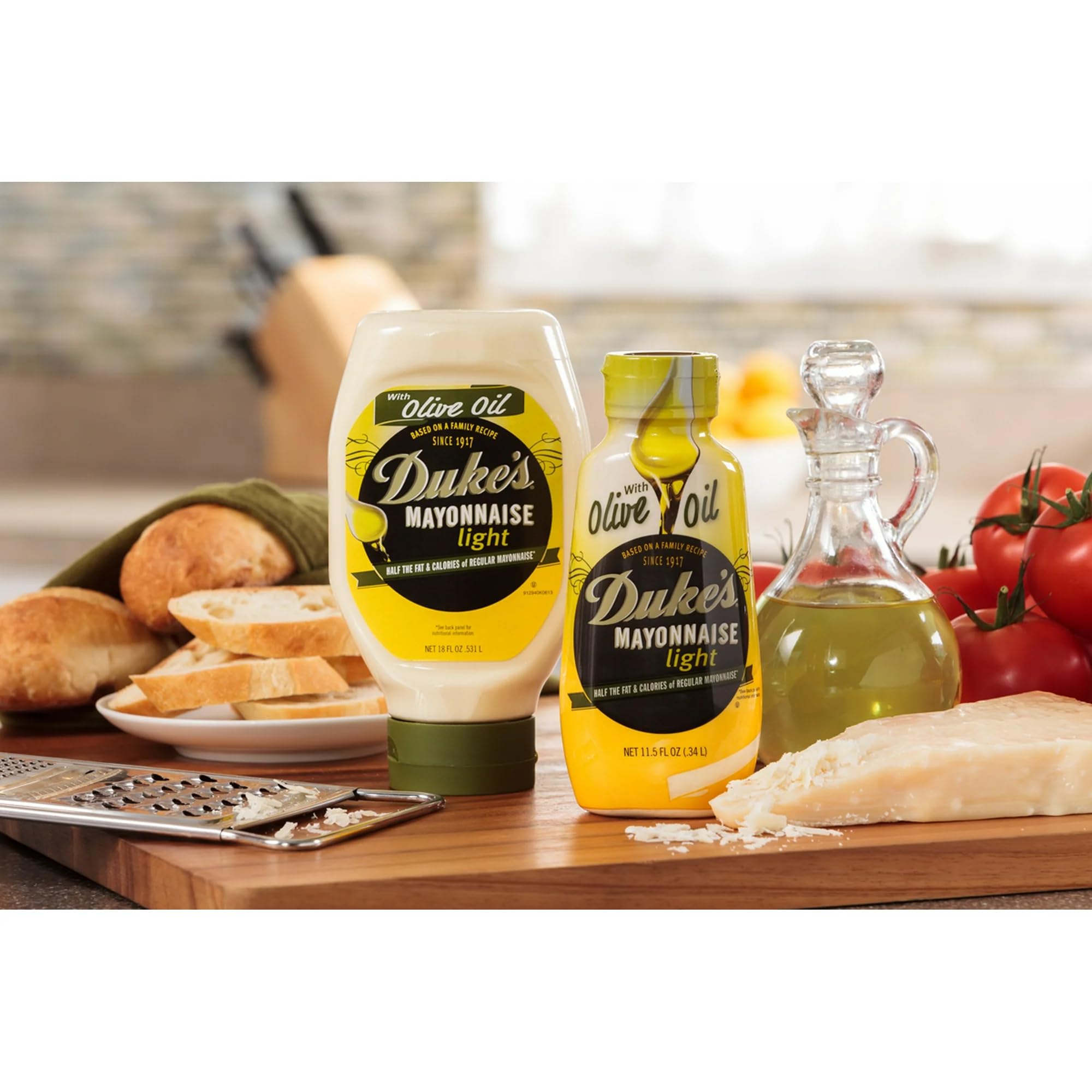 Duke's Mayo on sandwich, smooth spread enhancing lunch