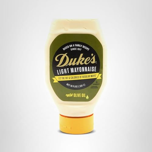 Duke's bottle beside fresh ingredients suggests recipe versatility.