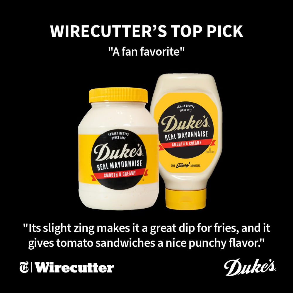 Duke's mayo added to potato salad for tangy richness.