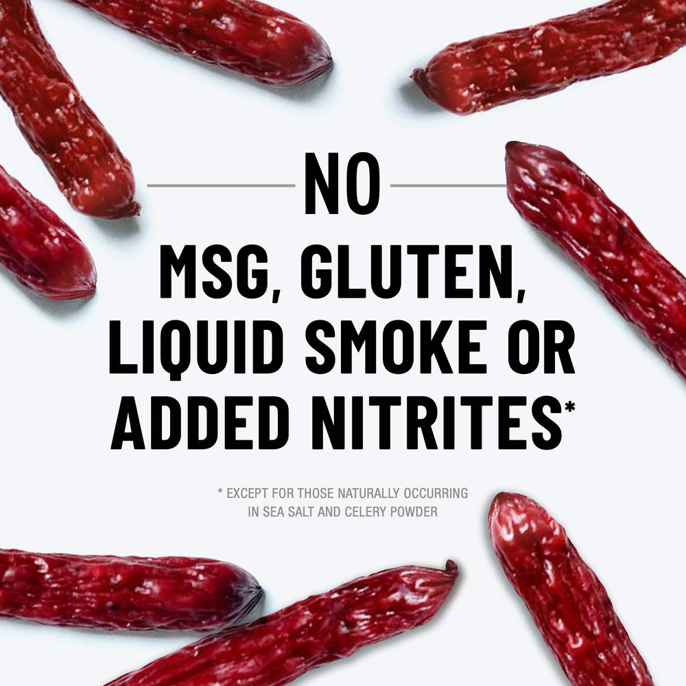DUKE'S Pork Original Smoked Shorty Sausages gluten-free label, highlighting clean ingredients.