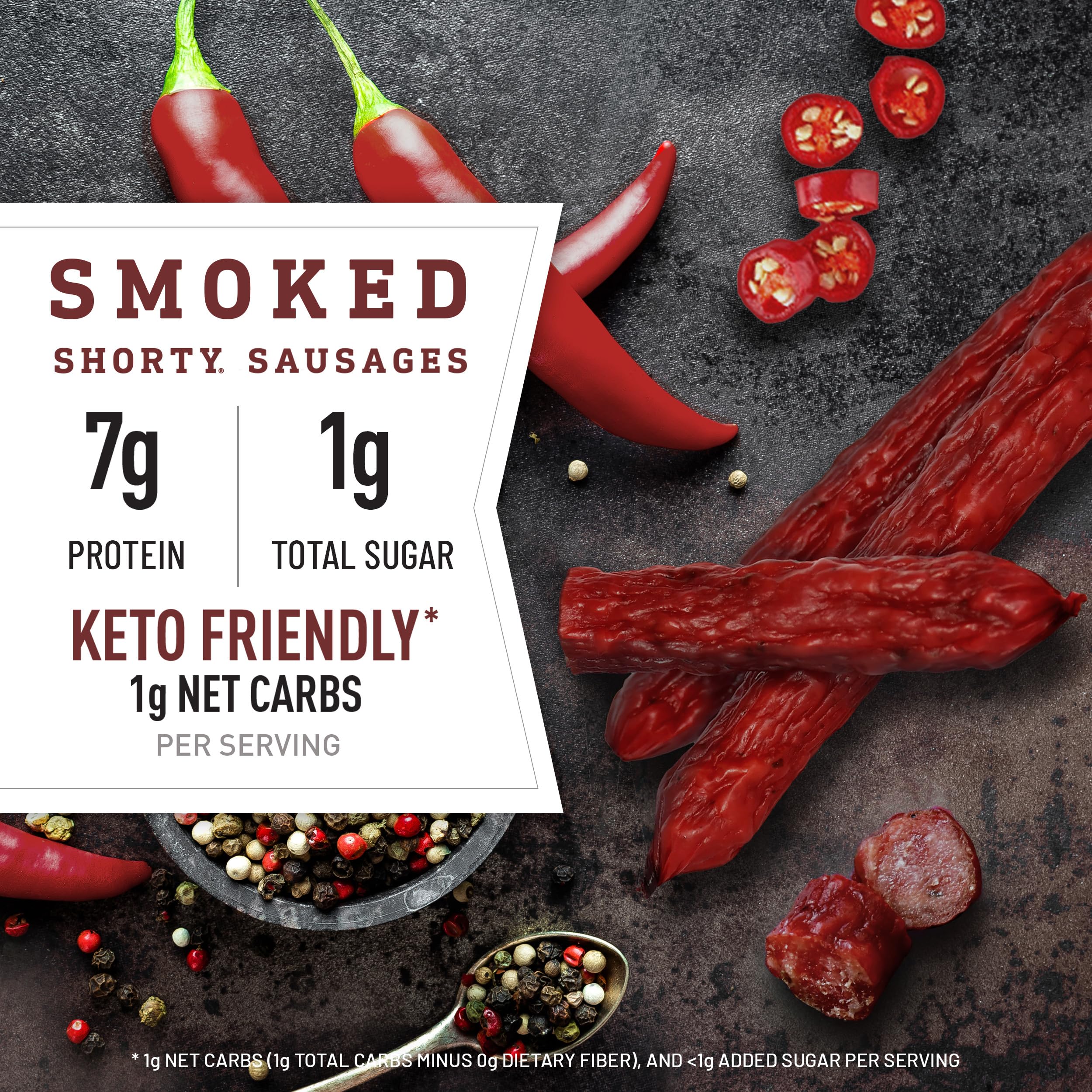 Sausages with hickory smoke aroma from Duke's Shorty Sausages