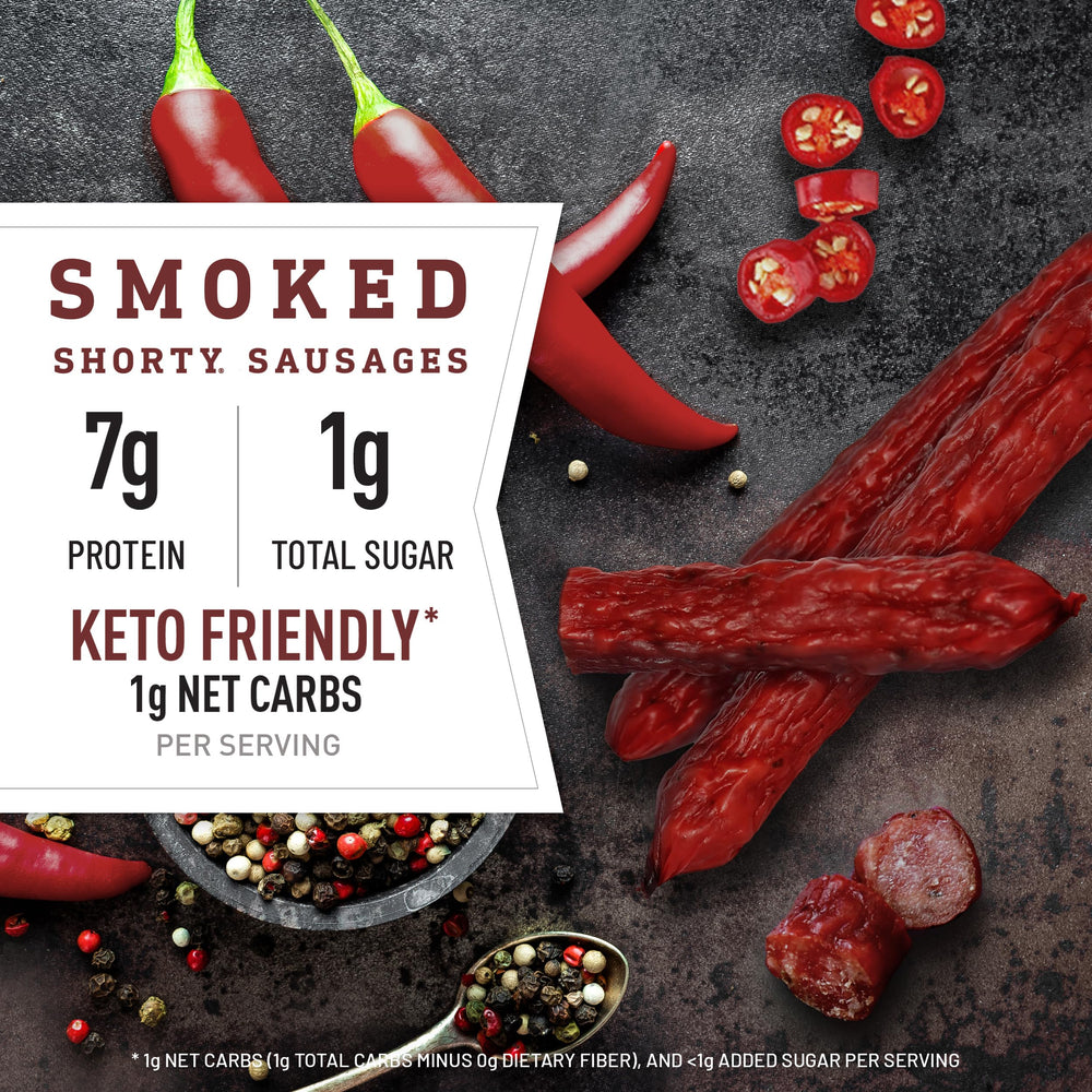 Sausages with hickory smoke aroma from Duke's Shorty Sausages