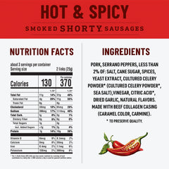 Duke's Shorty Hot & Spicy pack, bold flavor on the go