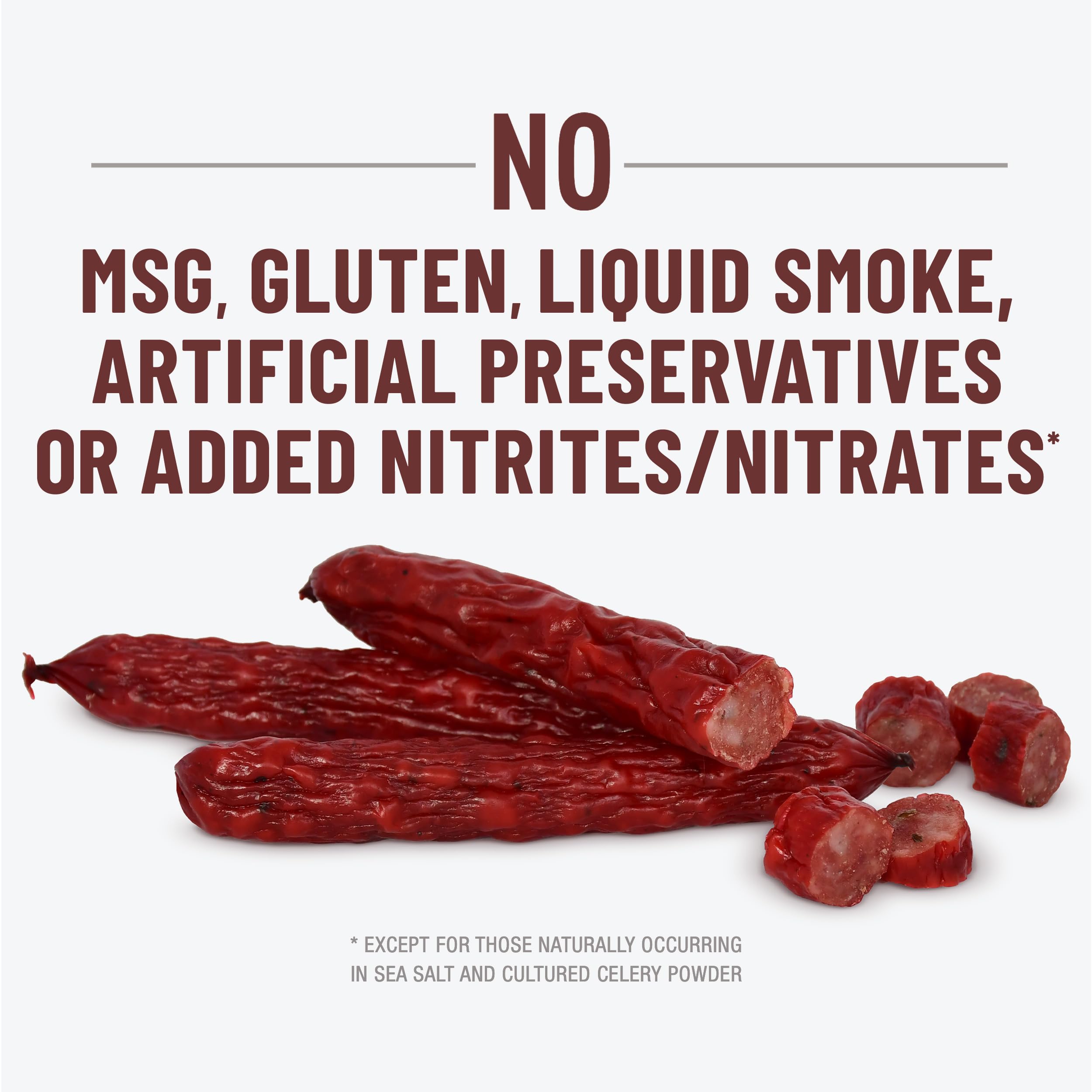 On-the-go snack: Duke's Shorty Sausages held in hand