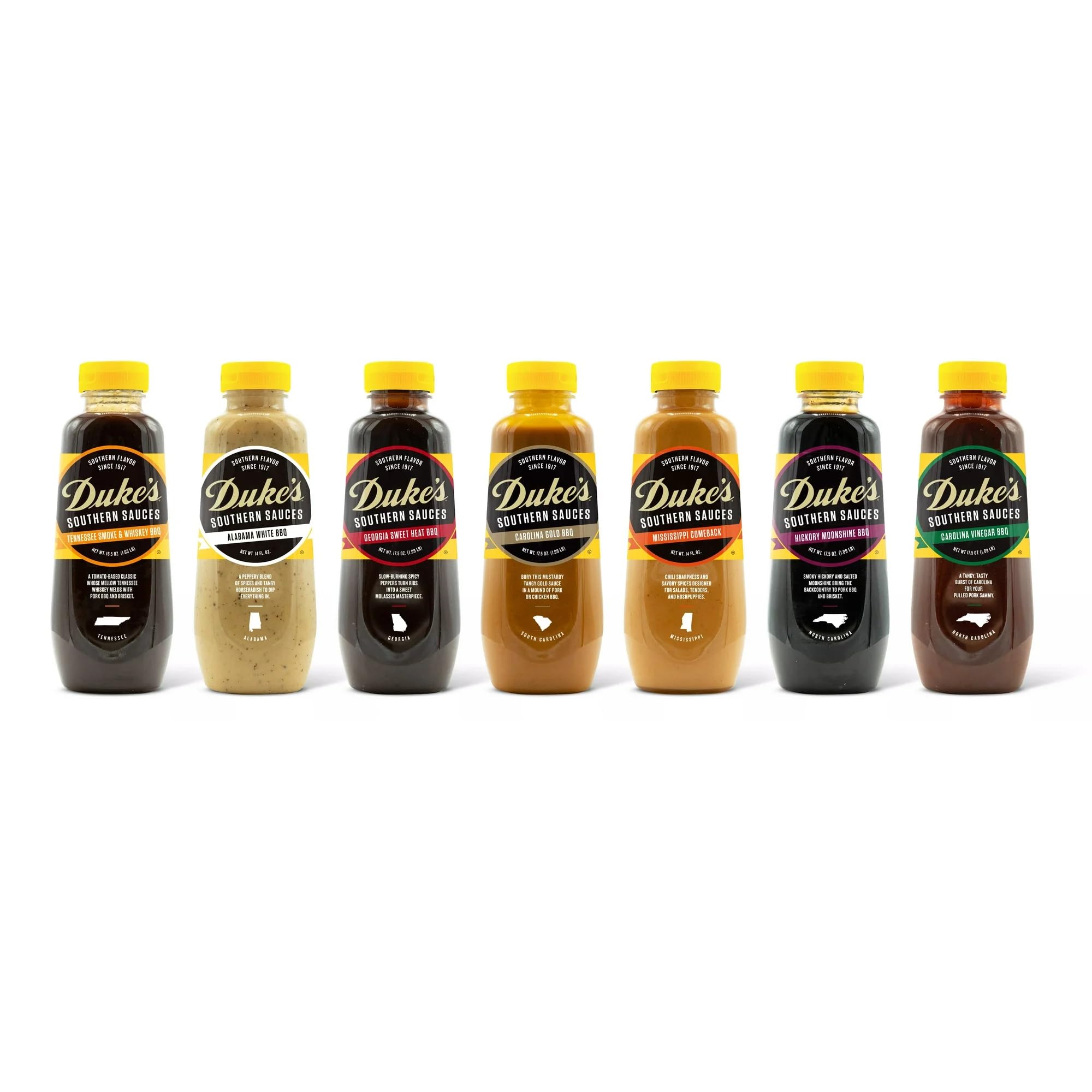 16.5 oz Duke's bottle enables easy, mess-free topping application.