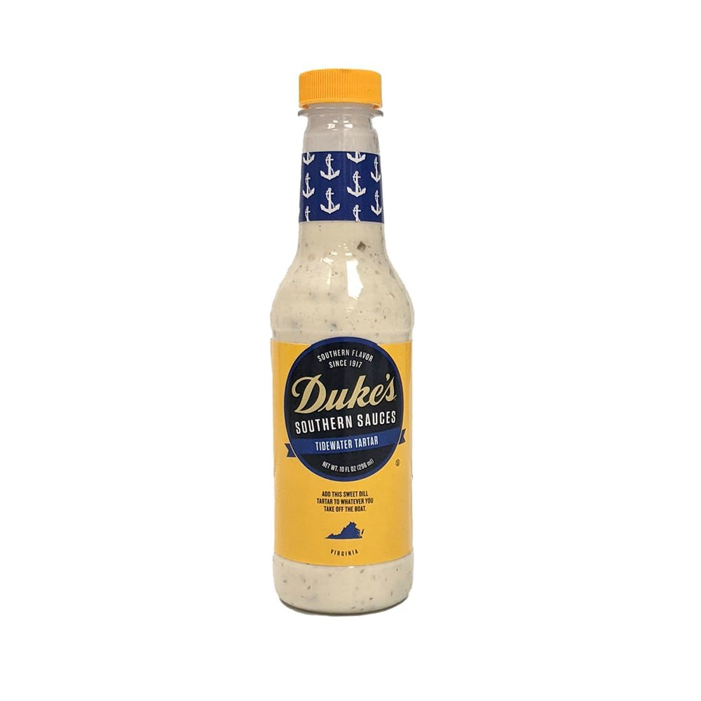 Duke's Tidewater Tartar Sauce jar ready to elevate seafood flavor at home