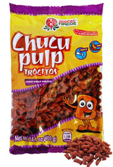 Dulces Tipicos Chucu Pulp Trocitos candy bag with bold spicy-salty pieces for sharing