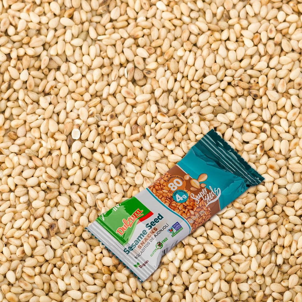 Dulzura 3 oz pack shown as a convenient pantry snack option.