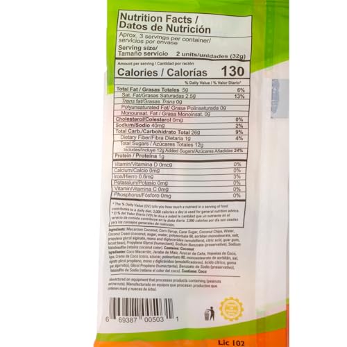 Dulzura Coconut Snacks highlight rich coconut flavor, great for dessert pairings.