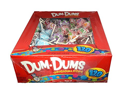Dum Dums lollipops box-120 offers colorful, family-friendly treats for snacking, gifting, or party favors.