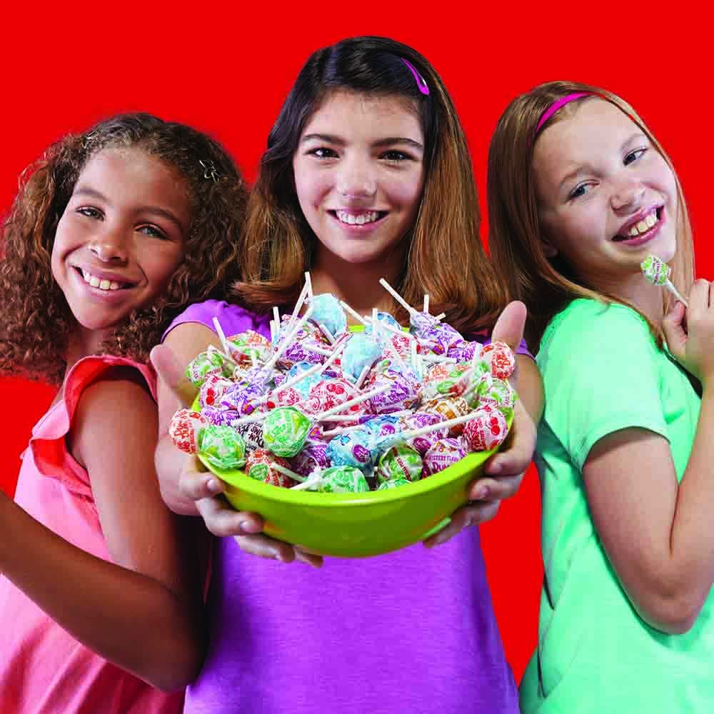 Dum Dums lollipops proudly made in the USA.