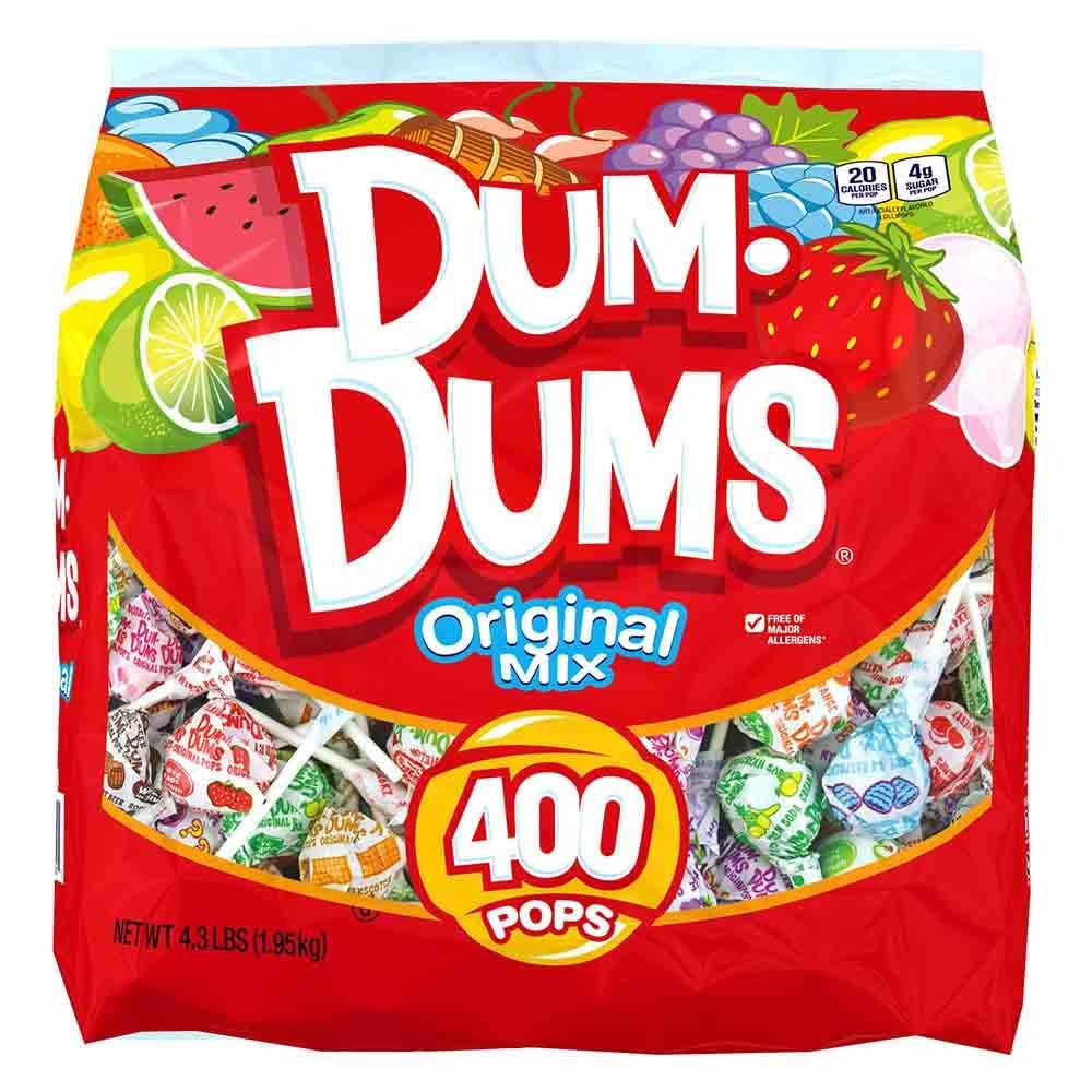 Dum Dums Original Mix 400 ct bag for bulk party snacking