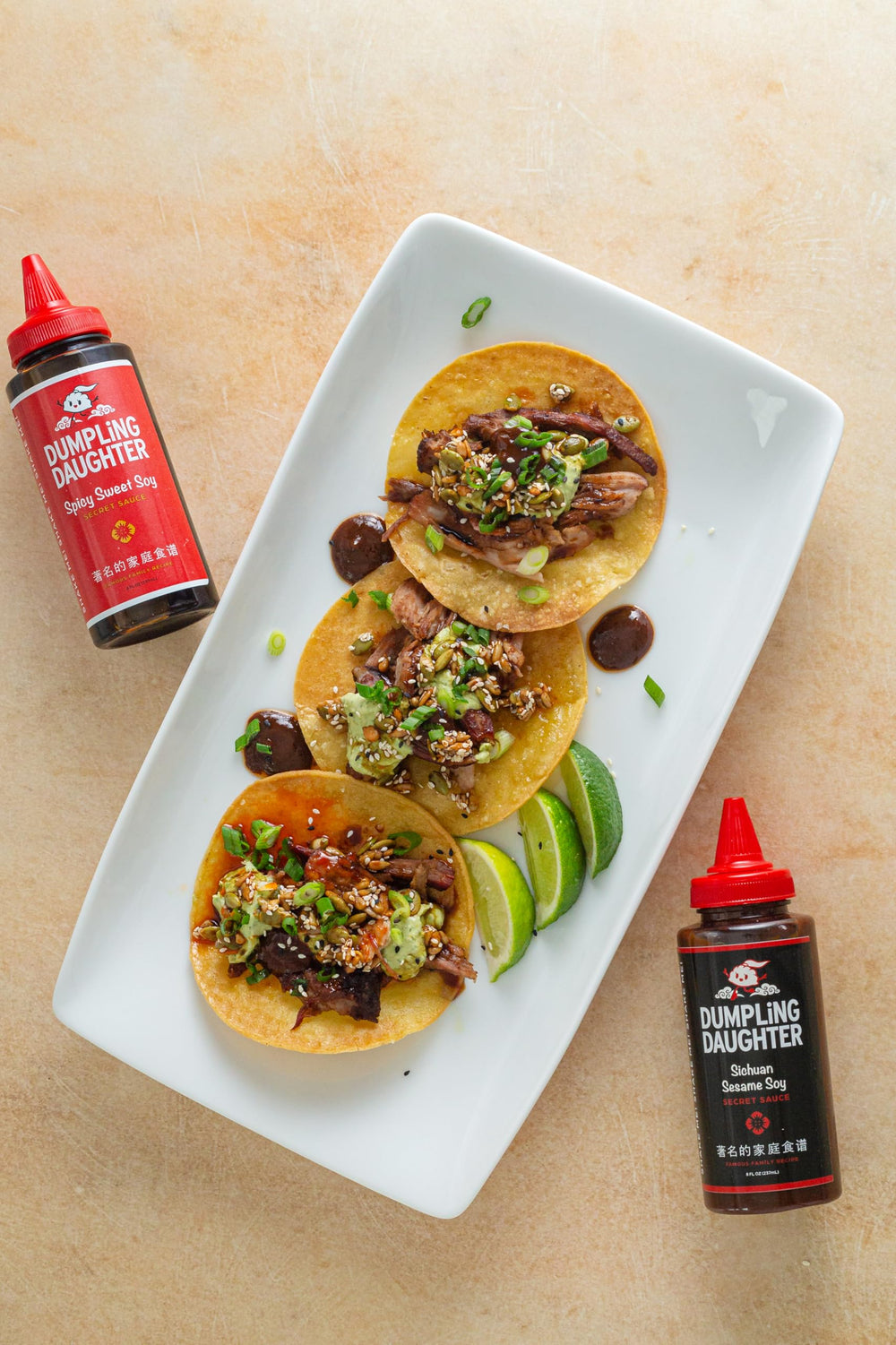 Dumpling Daughter sauce enhances burgers with sesame-heat flavor.