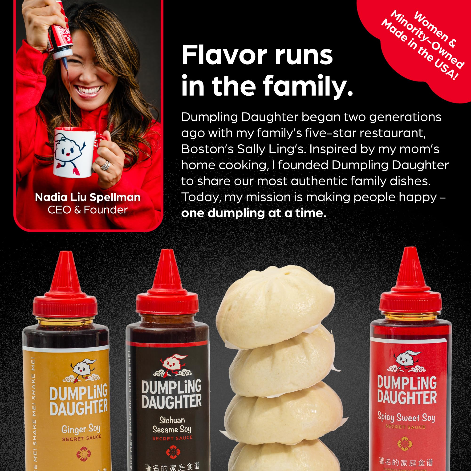 Dumpling Daughter dumplings dip offers an easy flavor upgrade.