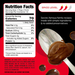 Dumpling Daughter sesame soy label closeup shows premium ingredients.