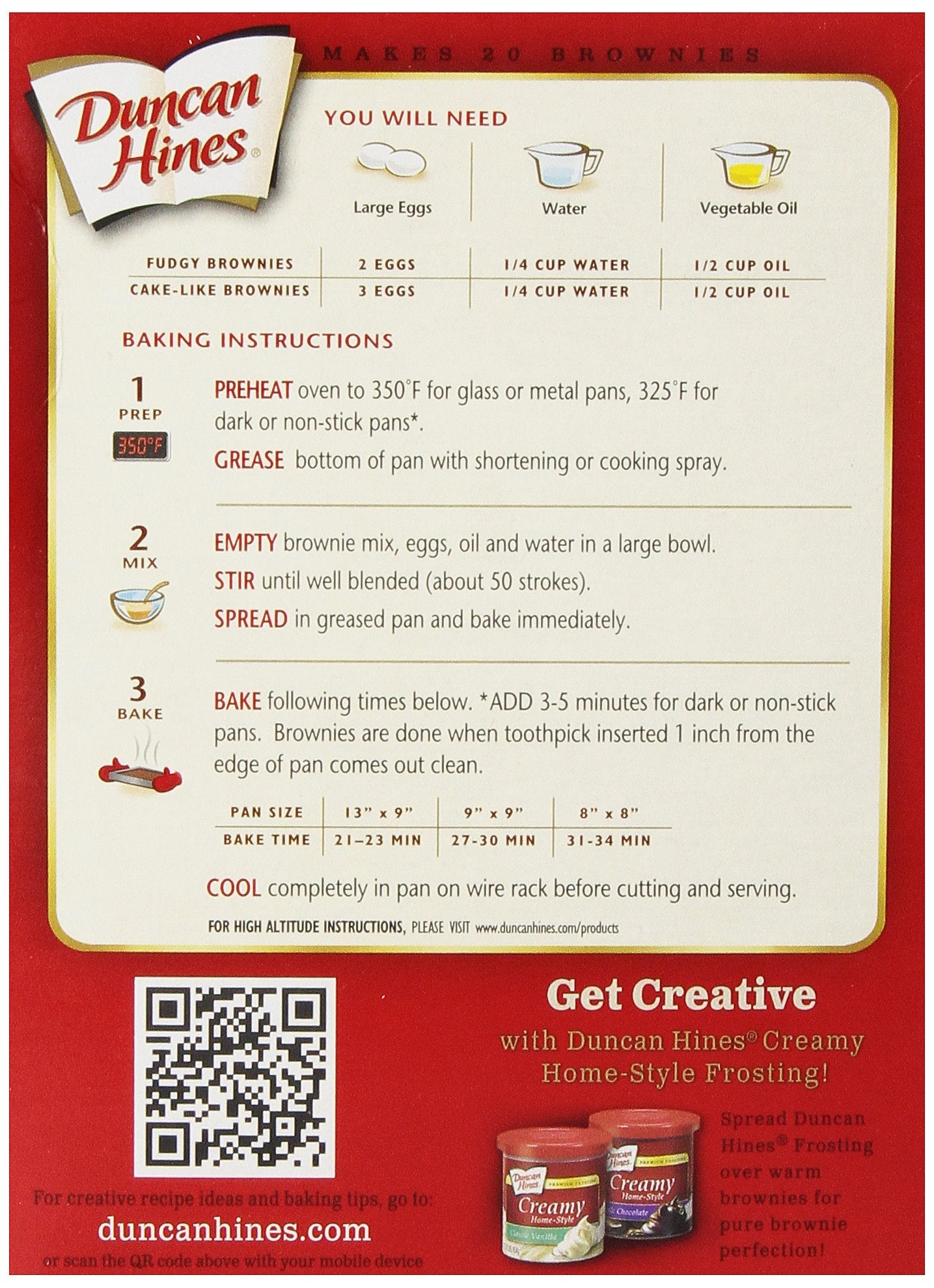 Duncan Hines Milk Chocolate Brownie Mix batter spread in a 13x9 pan for sharing