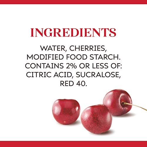 Cherry topping over yogurt as a dessert option