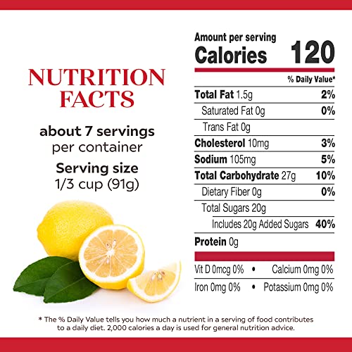 Duncan Hines Comstock Lemon Crème dessert setup, family-friendly lemon treat idea.