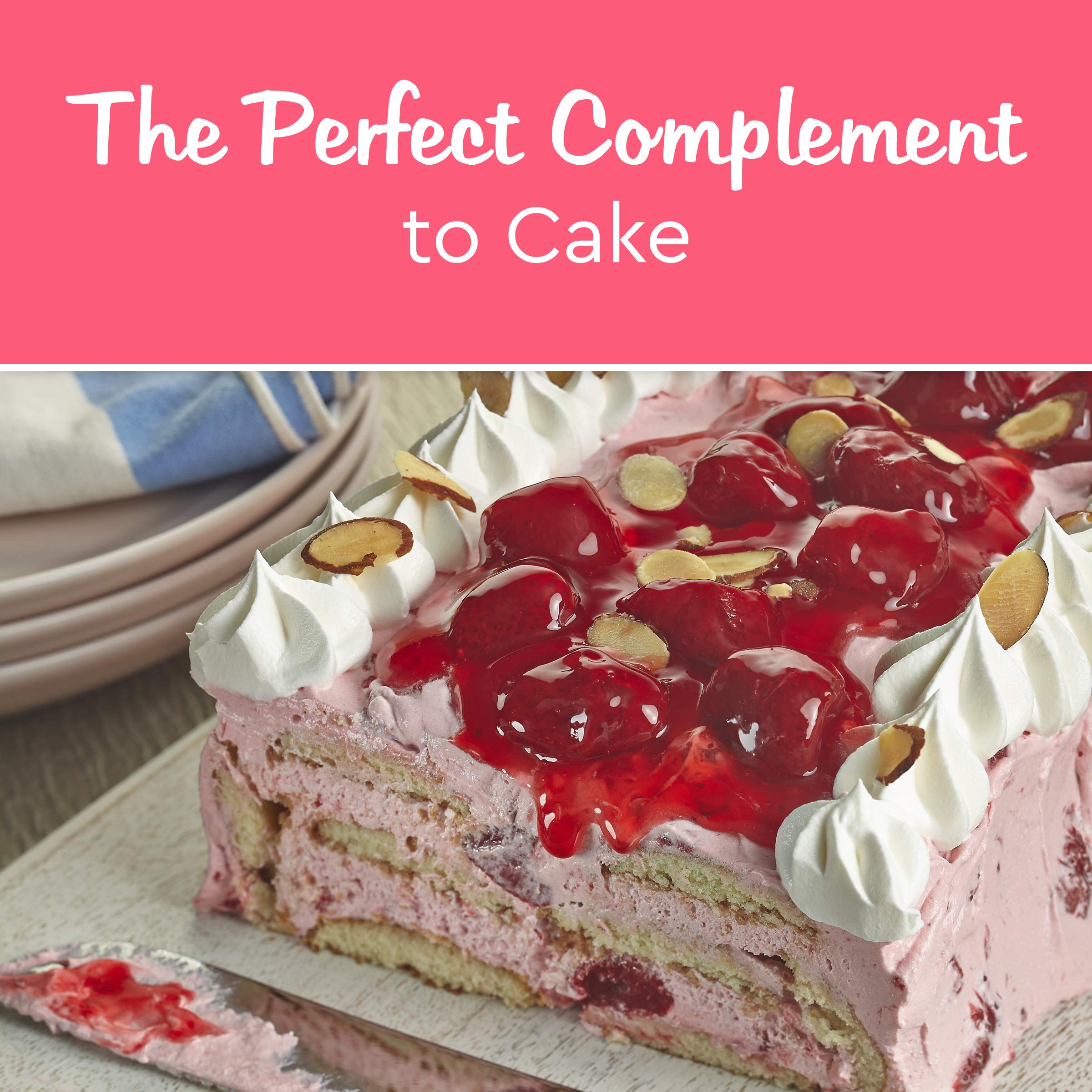 Pink frosting swirls decorate a dessert for a festive, family-friendly treat.