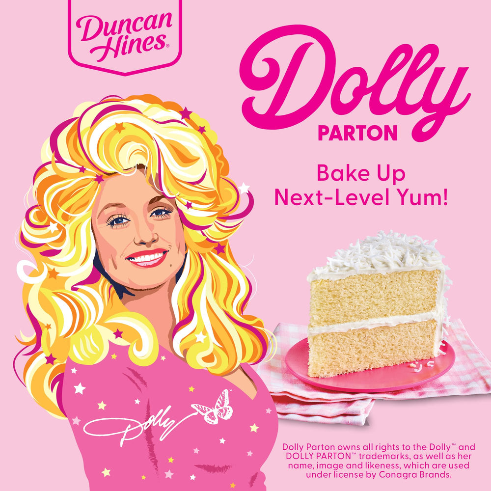 Coconut cake with frosting and toppings using Duncan Hines mix