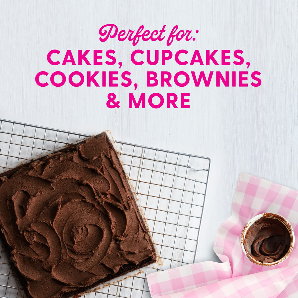 Duncan Hines frosting on cookies with glossy finish.