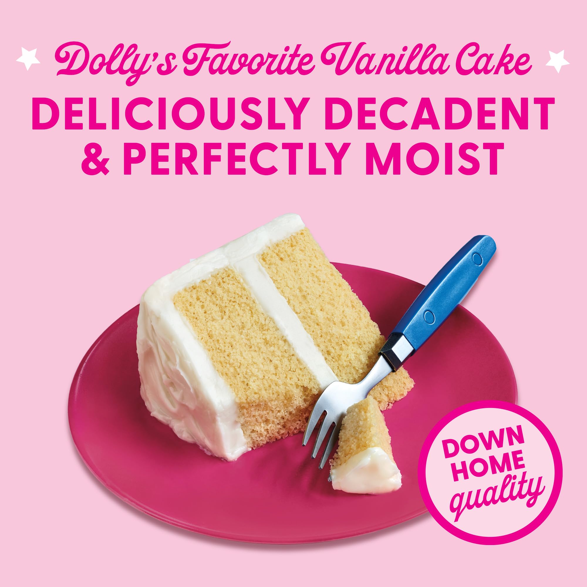 Duncan Hines Dolly Parton Vanilla Cake Mix ready to bake for celebrations