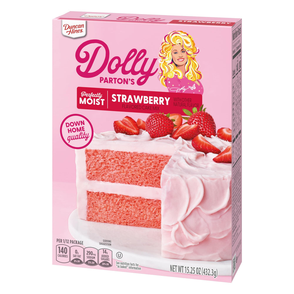 Easter-ready strawberry cake using Duncan Hines mix for celebrations