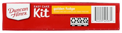 Duncan Hines Easy Cake Kit Golden Fudge Pan — included pan simplifies 6-inch cake.