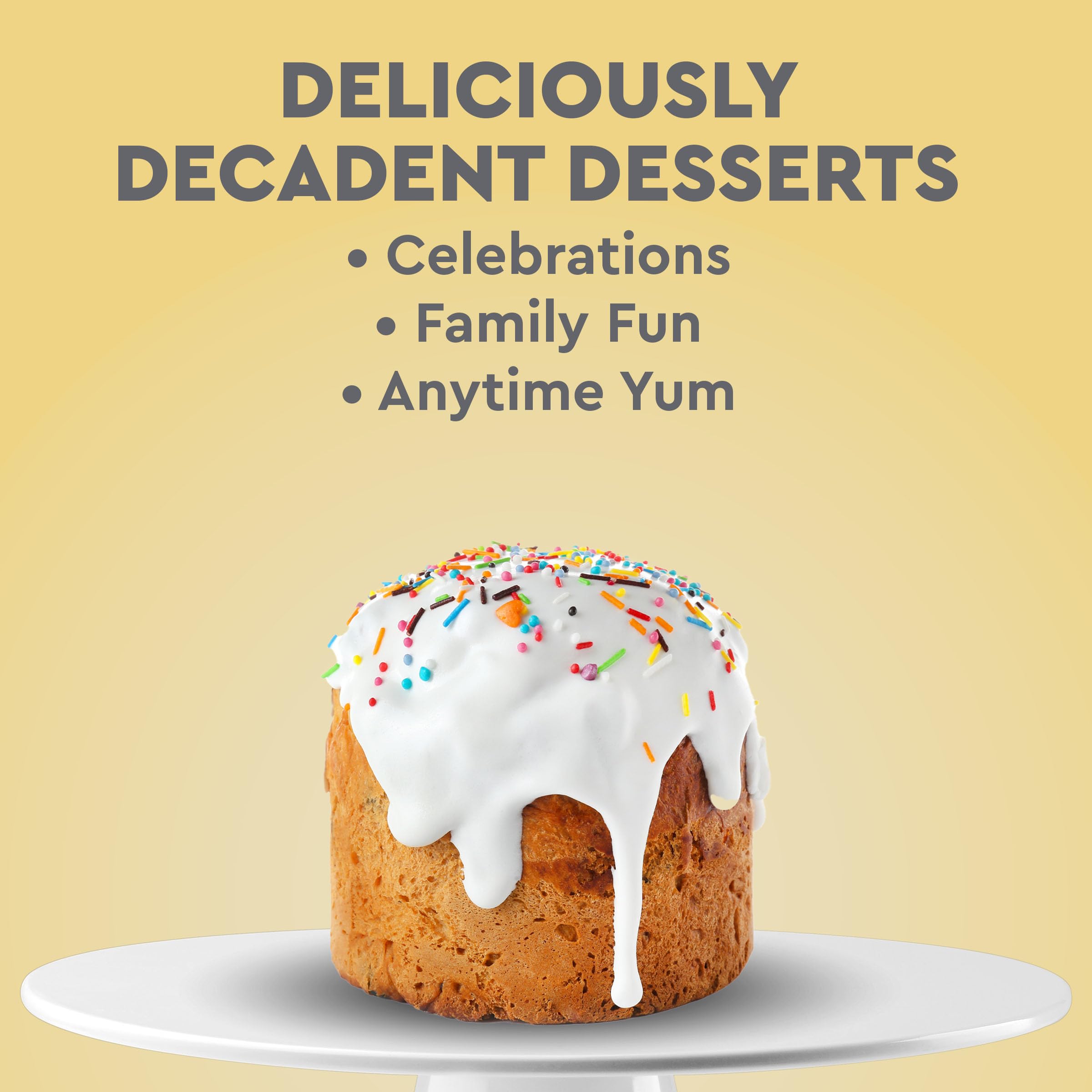Cupcakes baked with Duncan Hines French Vanilla mix for celebrations