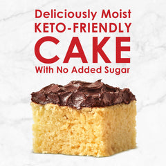 Duncan Hines Keto Yellow Cake Mix ingredients panel highlighting low net carbs