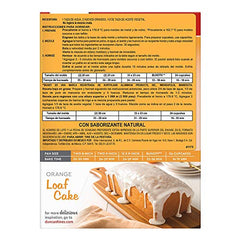 Duncan Hines Orange Supreme cake mix in a bowl with dry ingredients ready to mix.