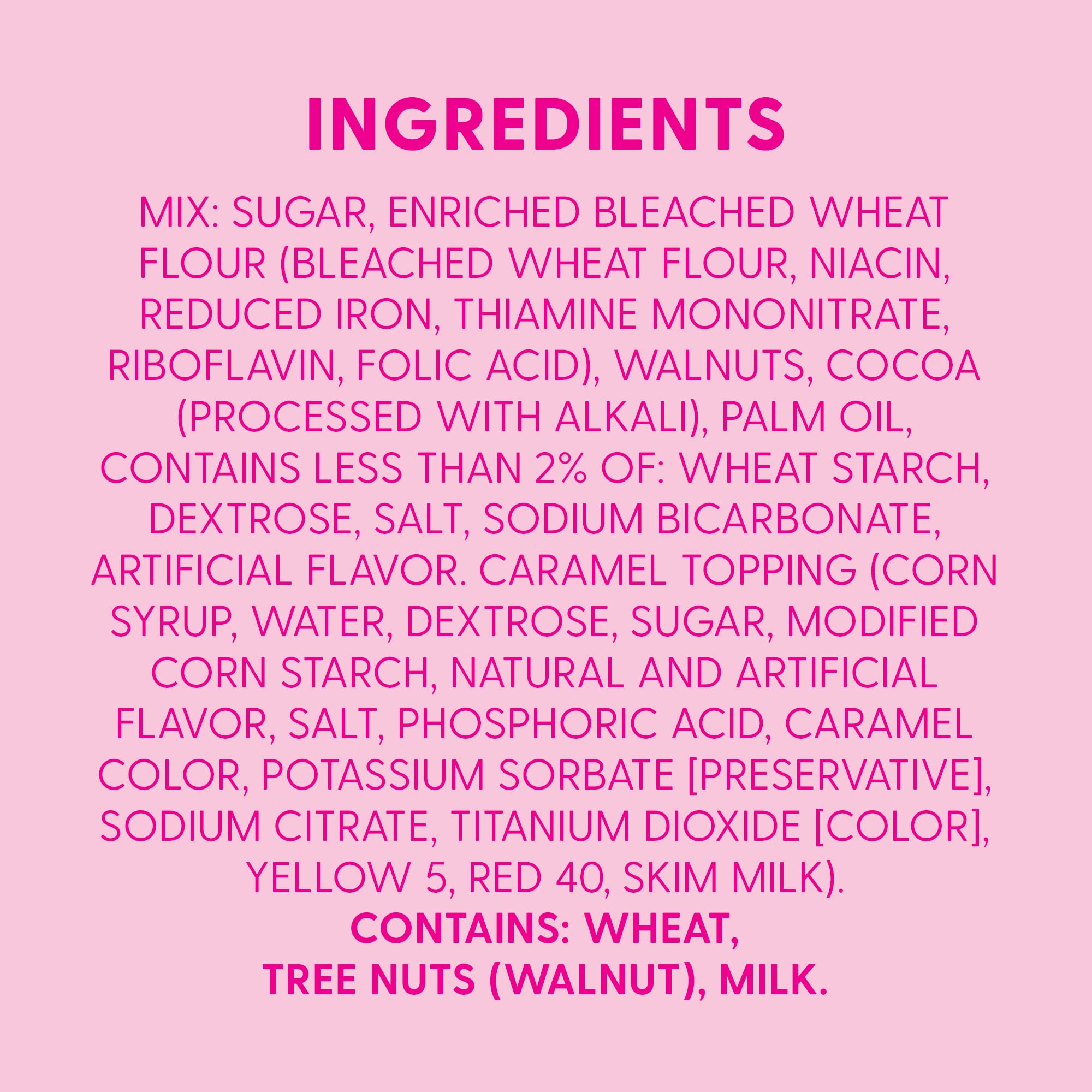 Walnut topping on carrot? (corrected: brownie) walnuts on brownies for crunch from mix