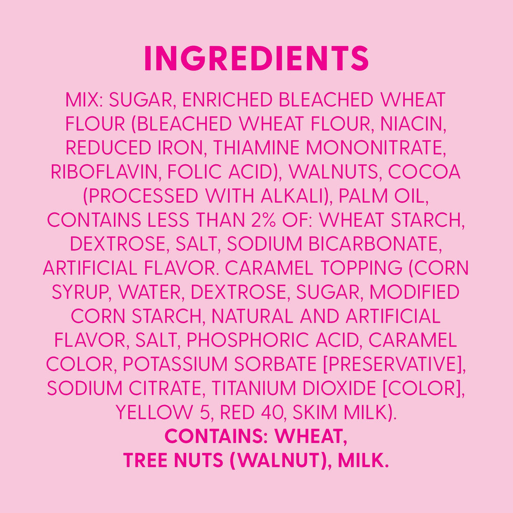 Walnut topping on carrot? (corrected: brownie) walnuts on brownies for crunch from mix