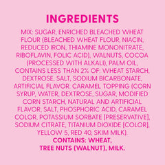 Walnut topping on carrot? (corrected: brownie) walnuts on brownies for crunch from mix