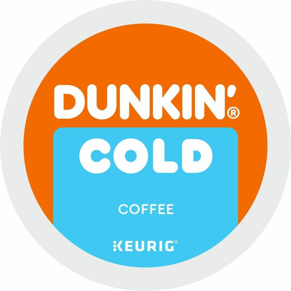 Dunkin Brew K-Cup Over Ice poured into glass for a crisp refreshing drink