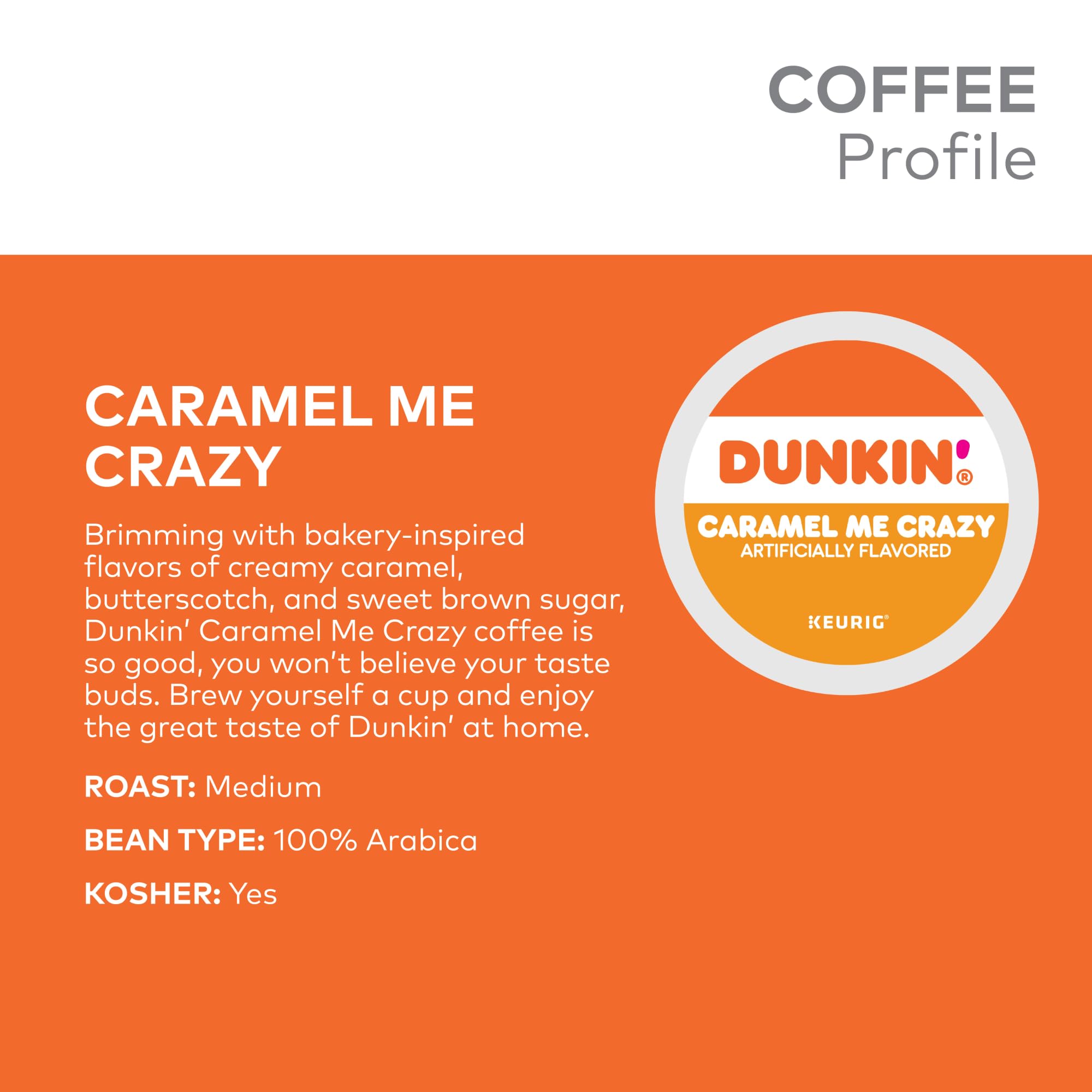 Dunkin Caramel Coffee Cake closeup swirls show caramel and vanilla notes
