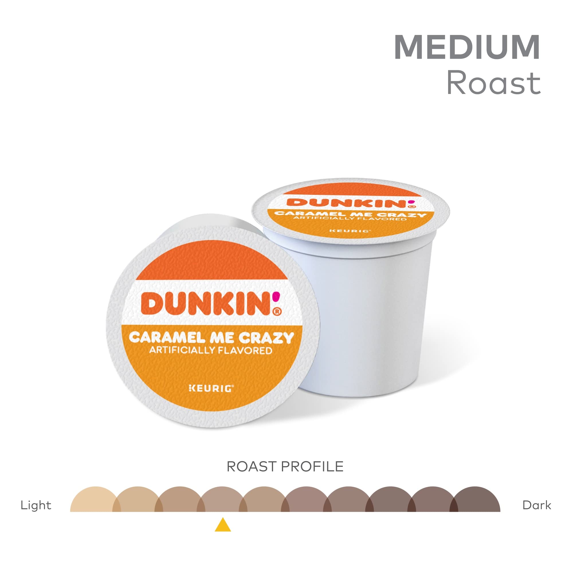 Dunkin Caramel Me Crazy brewed coffee in a cup showcasing bakery-inspired aroma.