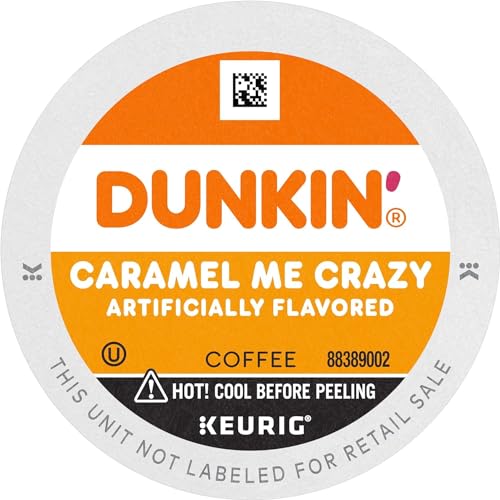 Dunkin Caramel Me Crazy packaging art highlights caramel and butterscotch notes