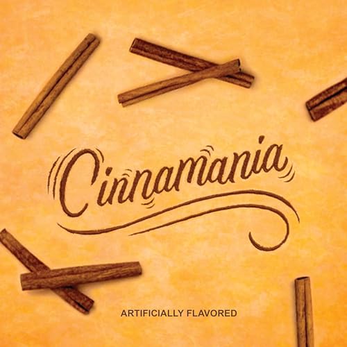 Dunkin Cinnamania packaging label signaling cinnamon roll-inspired coffee experience.