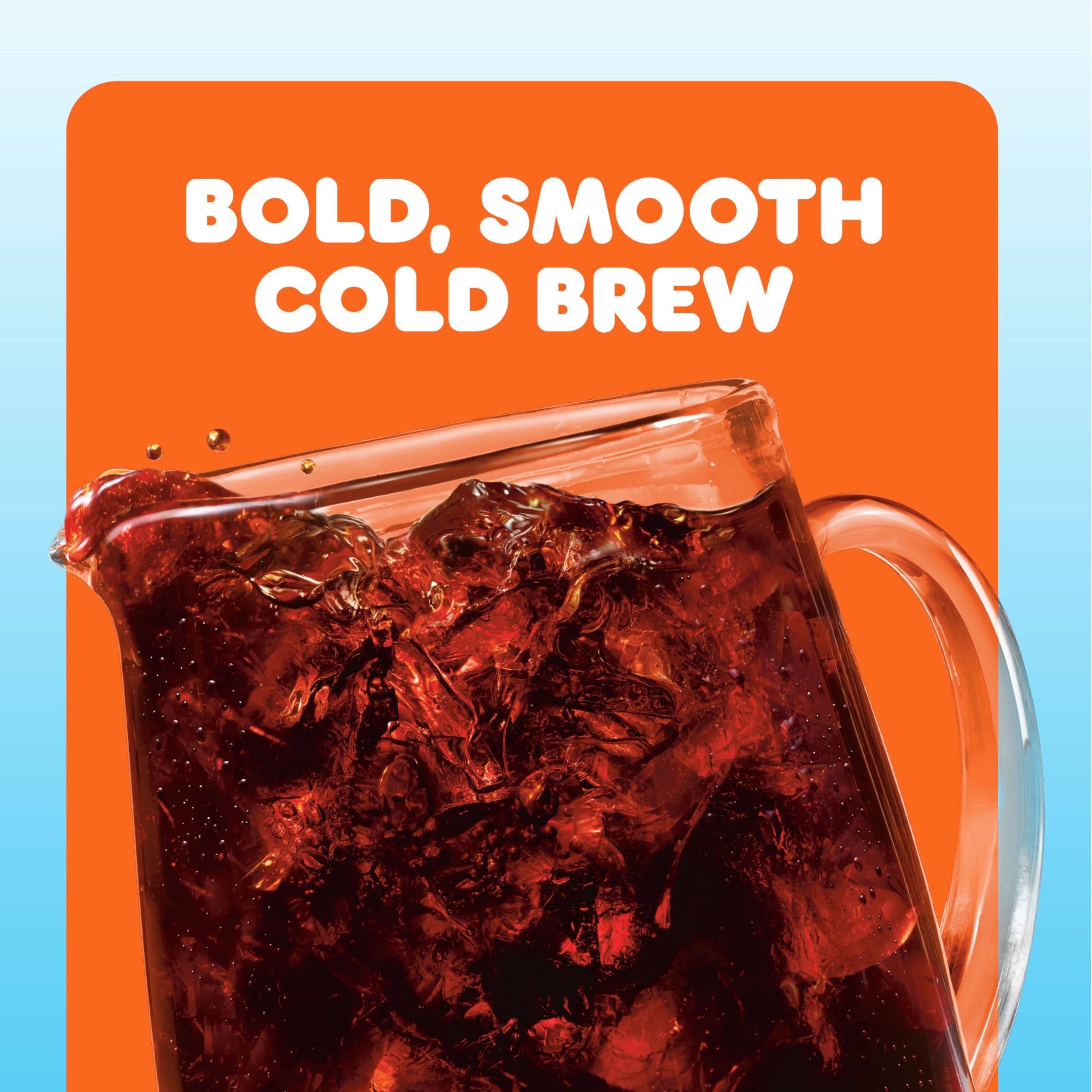 Dunkin cold brew concentrate stored in fridge for later use
