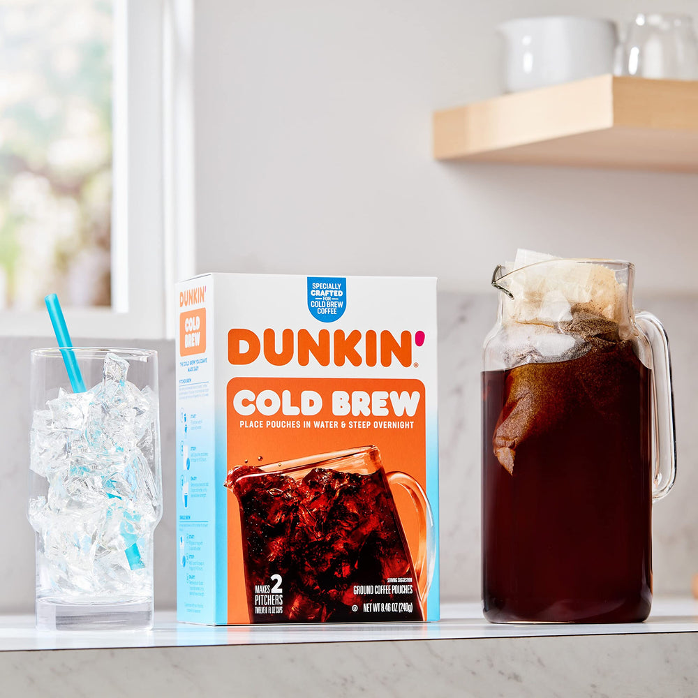 Dunkin cold brew with creamer and sweetener options